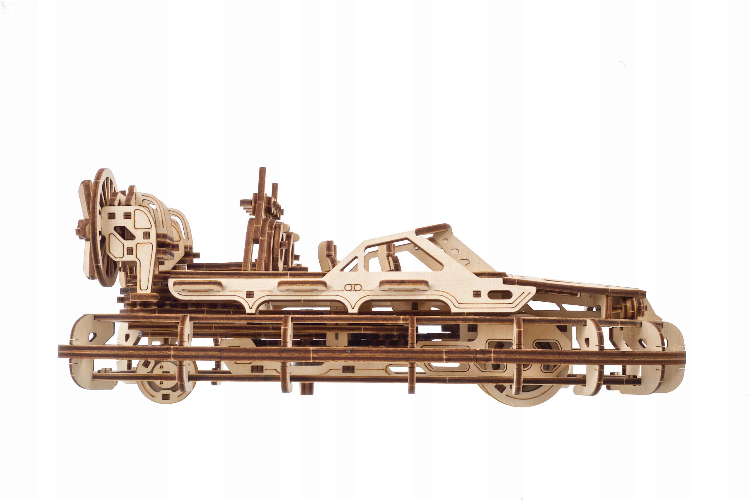 UGEARS Składany Drewniany Model 3D - Poduszkowiec Ratunkowy – Idealna zabawa dla dzieci