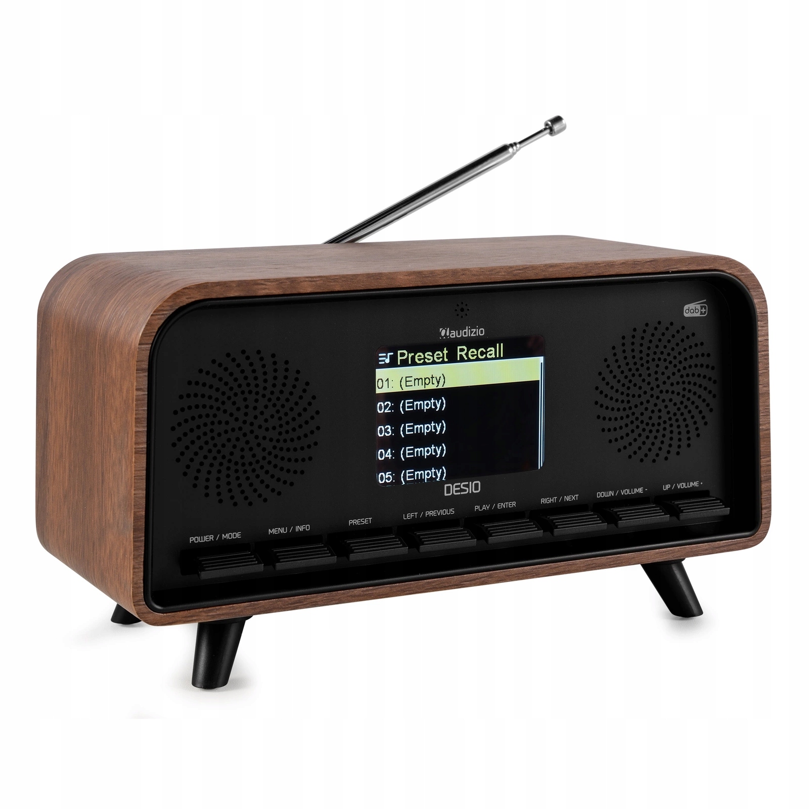 Radio DAB+ i FM w stylu retro Audizio Desio – Elegancja i nowoczesność w jednym