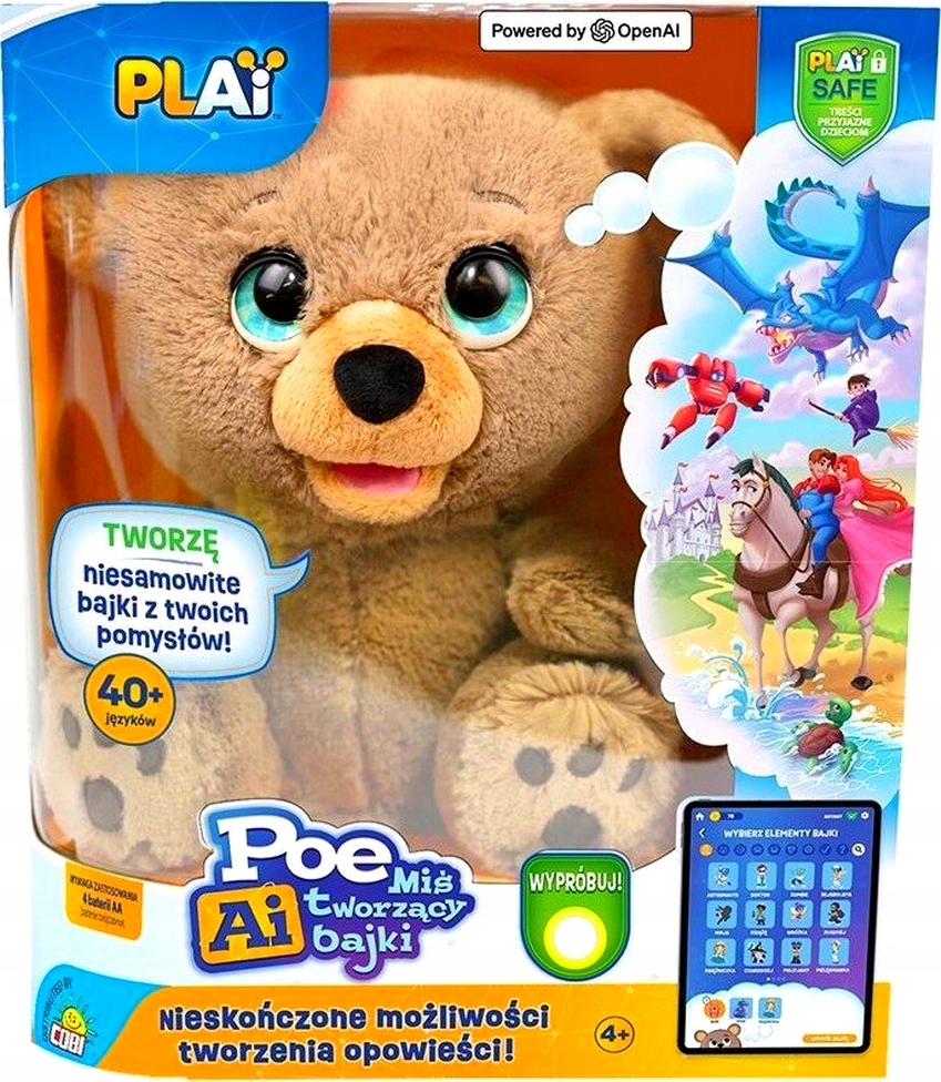 Cobi Maskotka Interaktywna Poe Ai – Miś Tworzący Bajki