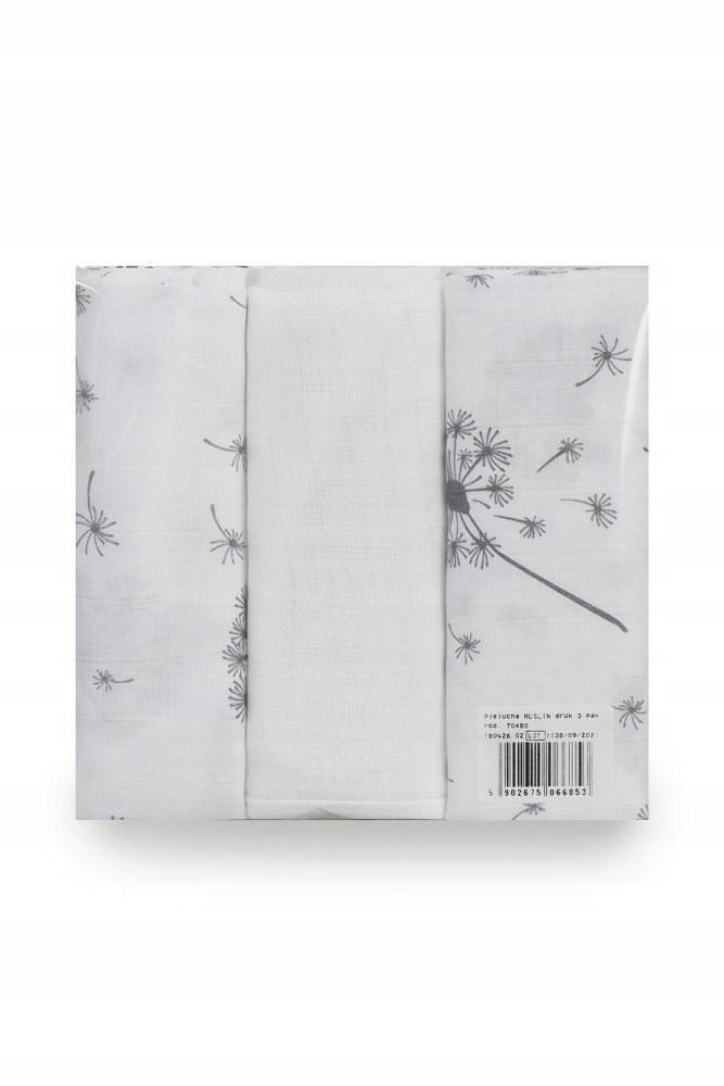 Pielucha muslin 3 pak 70x80 – Niezbędny element wyprawki dla Twojego dziecka
