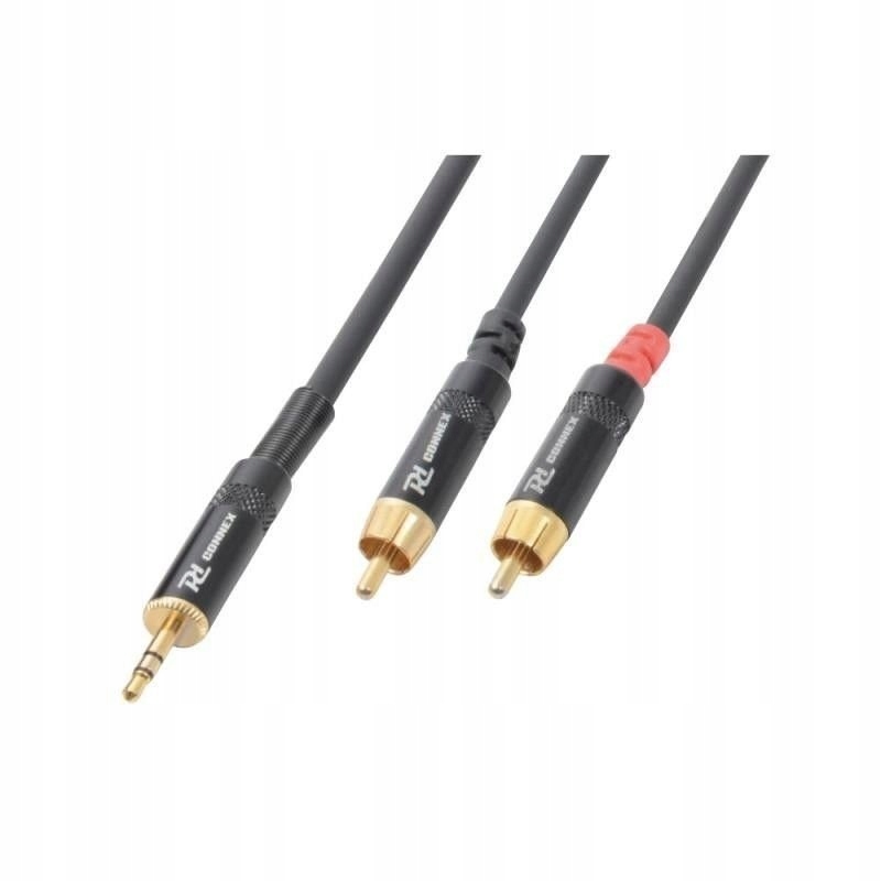 Kabel mini Jack 3,5mm Stereo - 2x RCA męski 6m – Profesjonalna jakość dźwięku