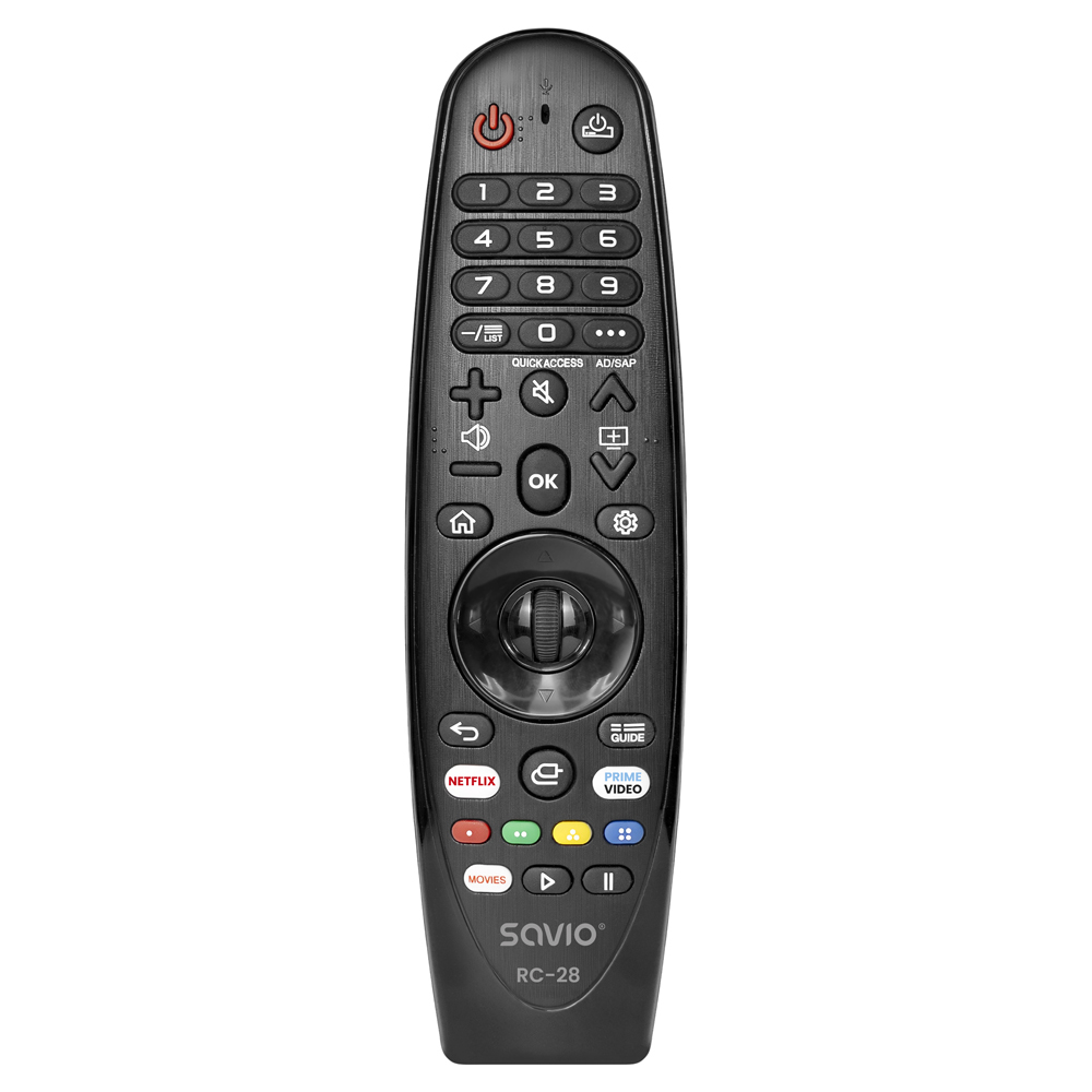 Pilot uniwersalny Savio RC-28 do telewizorów LG – Wygodne sterowanie w zasięgu ręki