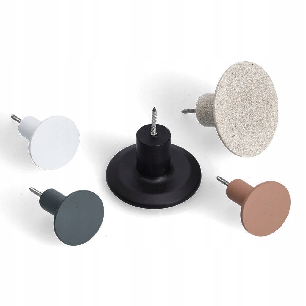 Zeller Zestaw wkręcanych wieszaków ściennych, 5 szt. – Kolorowe i funkcjonalne rozwiązanie do Twojego domu