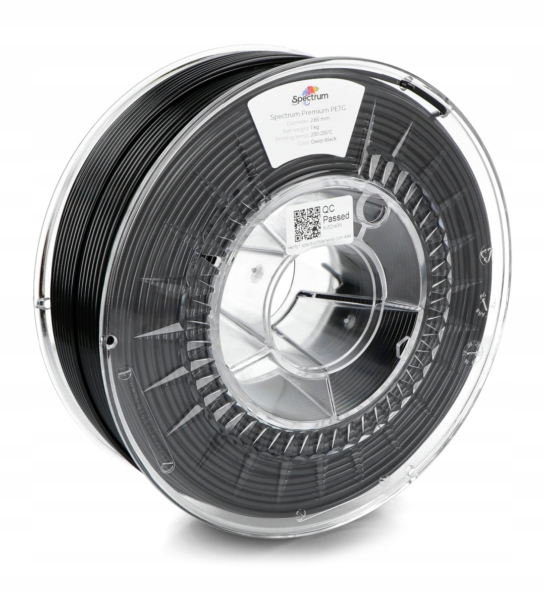Filament Spectrum PETG 2,85mm 1kg - Głęboki Czarny do druku 3D