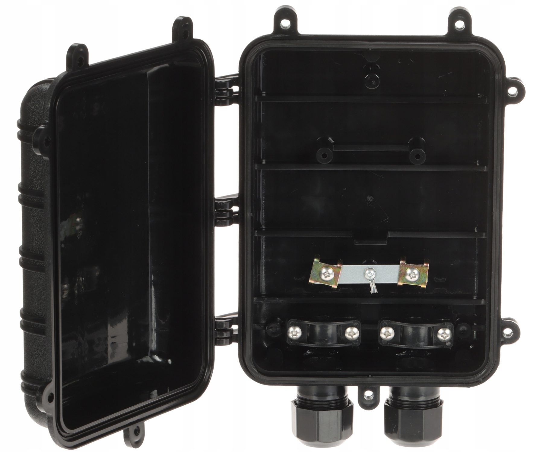 Przelotowa mufa z miejscem na kasety światłowodowe