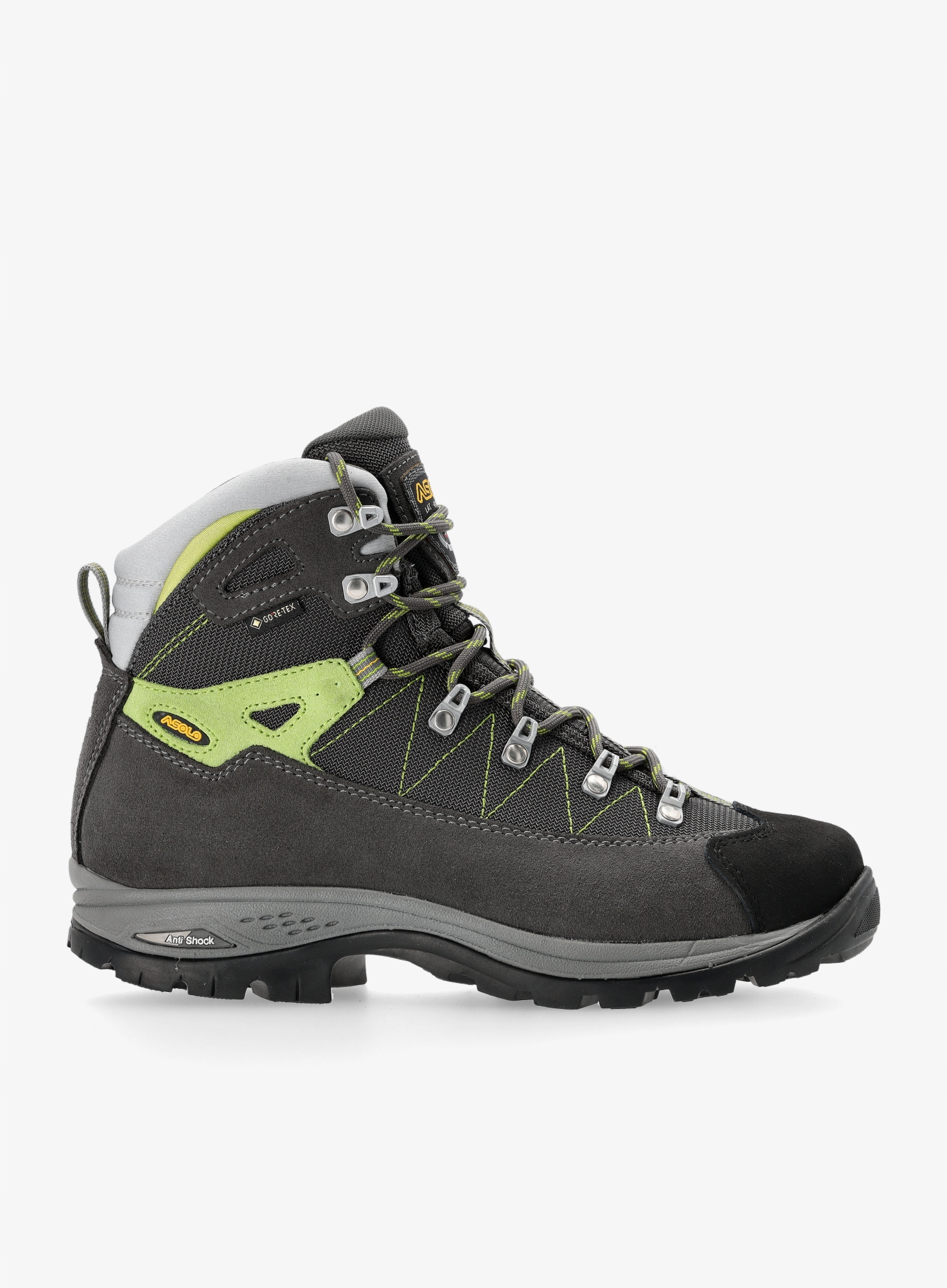 Buty GORE TEX Asolo Finder GV - graphite/greenlime – Idealne do górskich wędrówek