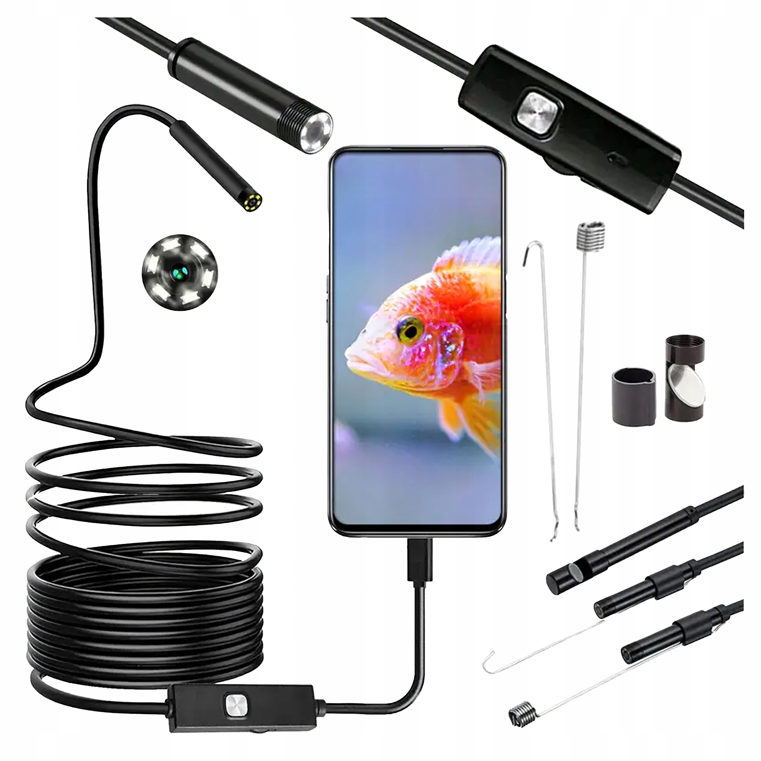 Kamera Endoskopowa Endoskop Inspekcyjna Giętka Led USB 2m 5,5mm Wodoodporna – Odkryj nowe możliwości inspekcji