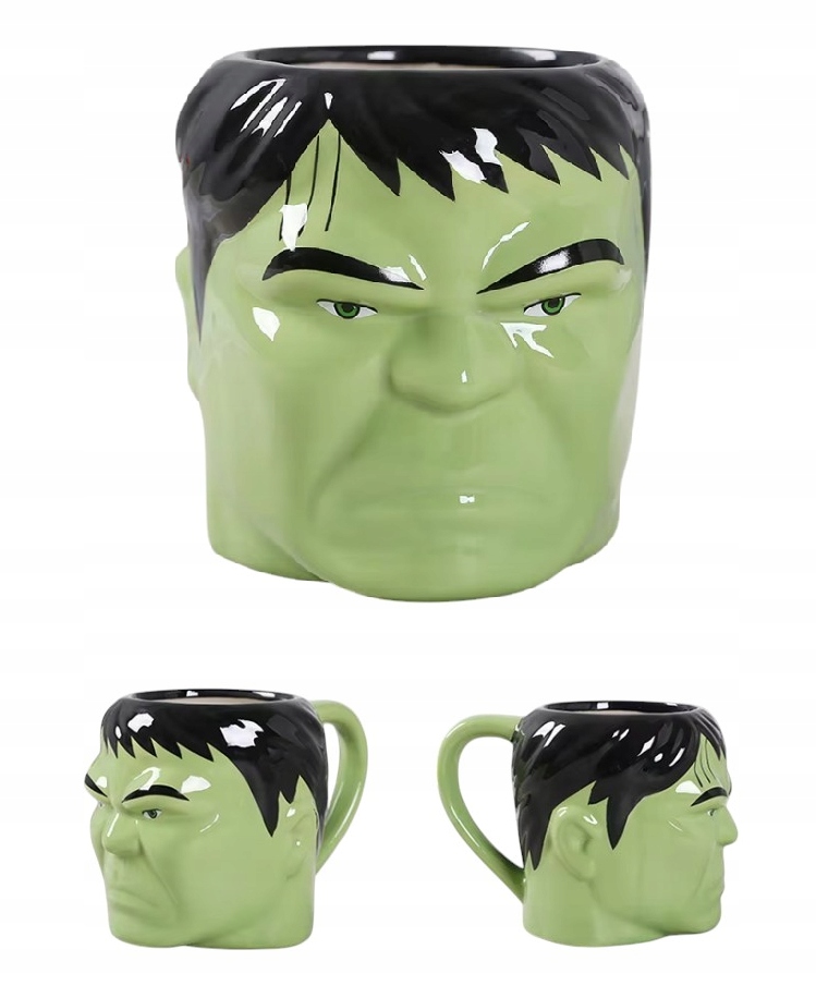 Kubek Ceramiczny HULK Ręcznie Malowany 300ml – Idealny dla fanów komiksów