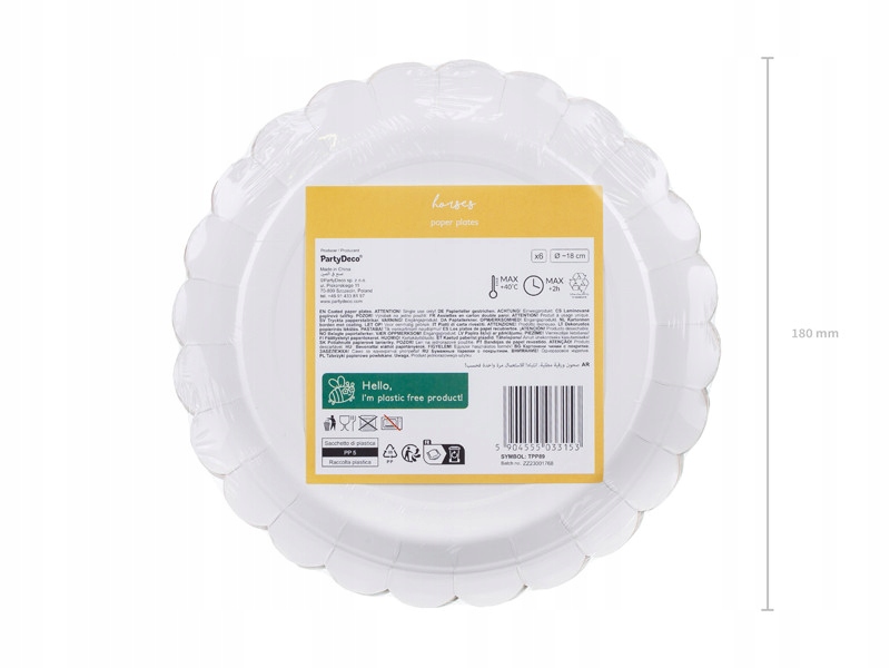 Ekologiczne i łatwe do utylizacji talerzyki