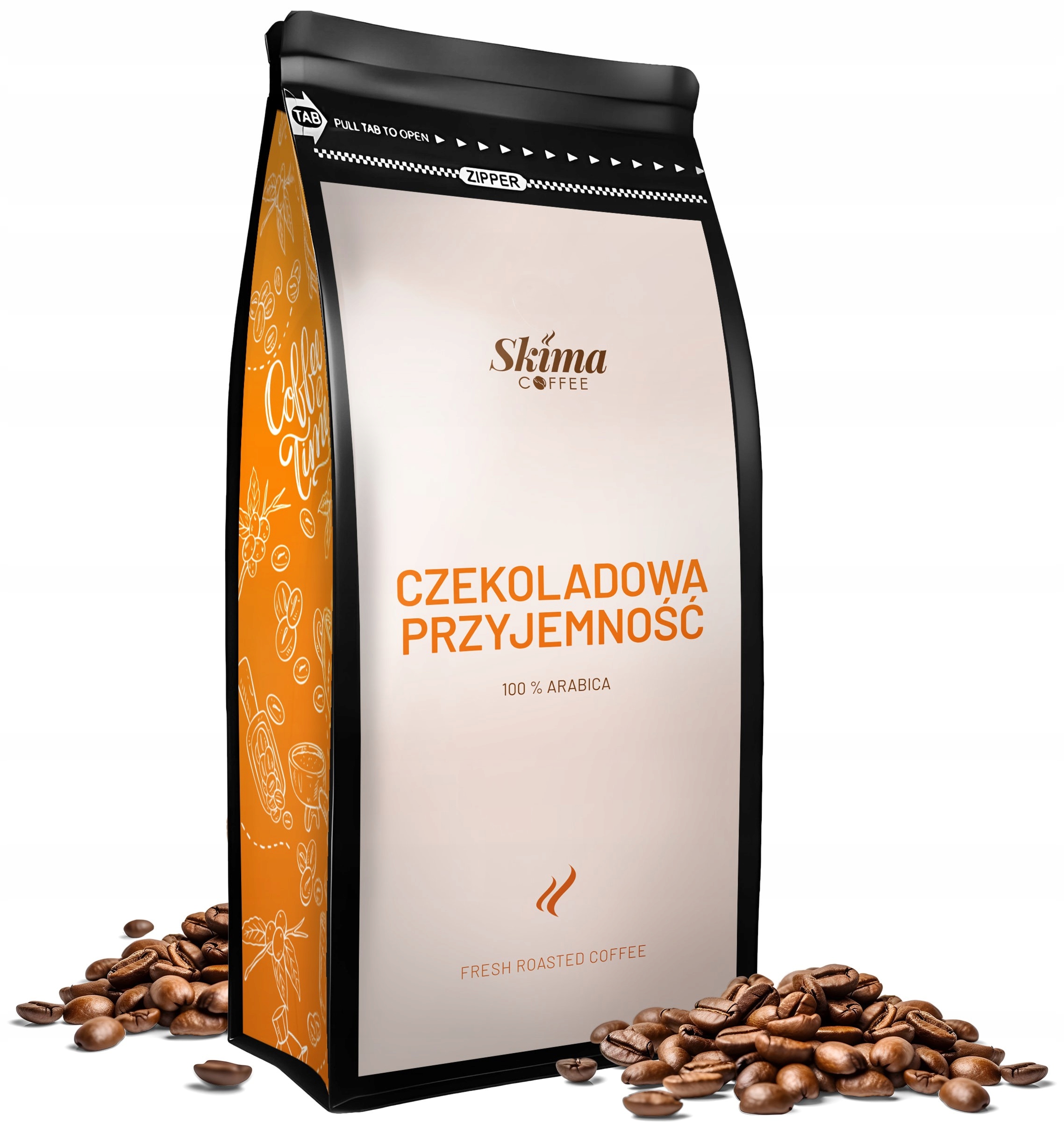 Kawa ziarnista 1kg CZEKOLADOWA PRZYJEMNOŚĆ 100% ARABICA – Wyjątkowe doznania smakowe