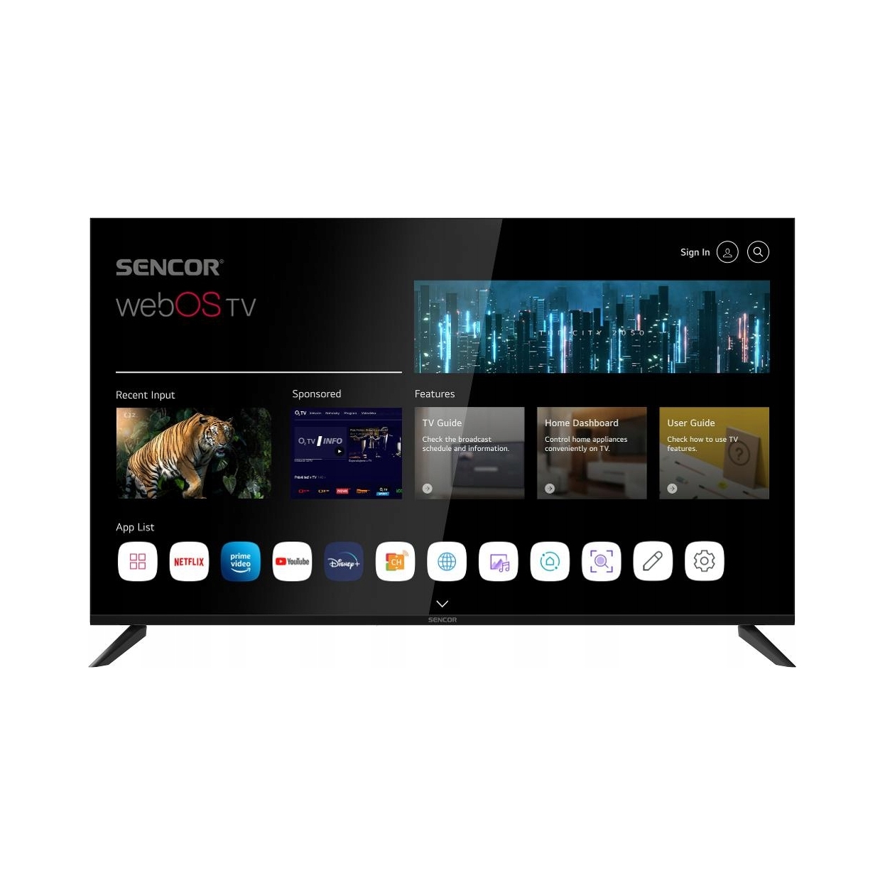 Telewizor LED SENCOR SLE 50US804B WEBOS UHD TV – Nowoczesna rozrywka w Twoim domu