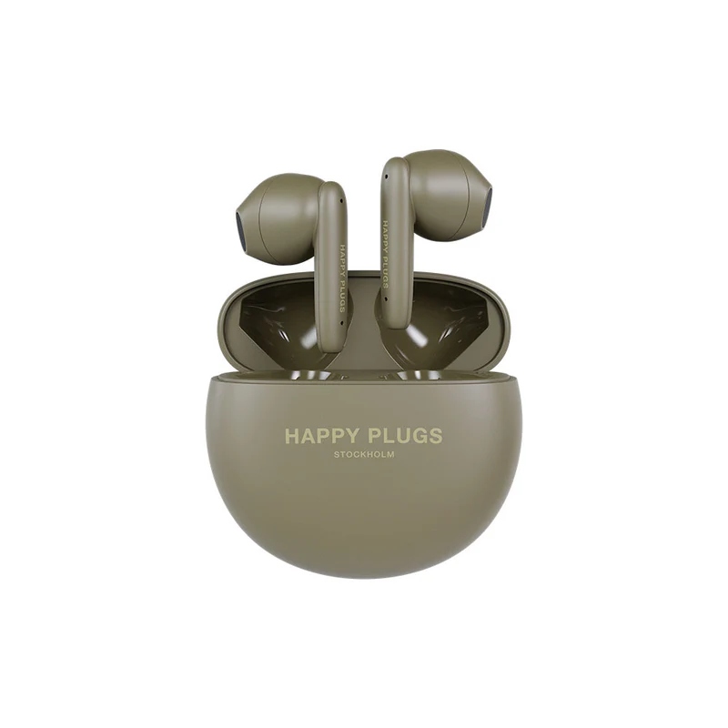 Happy Plugs Joy Lite – Bezprzewodowe słuchawki douszne z ENC w kolorze zielonym