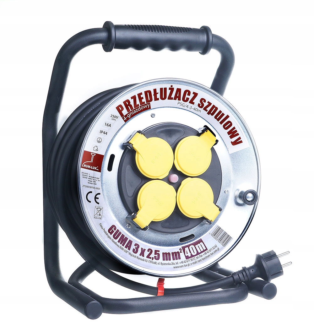 Rumlux Przedłużacz szpulowy 40m – Niezbędne narzędzie do każdego domu