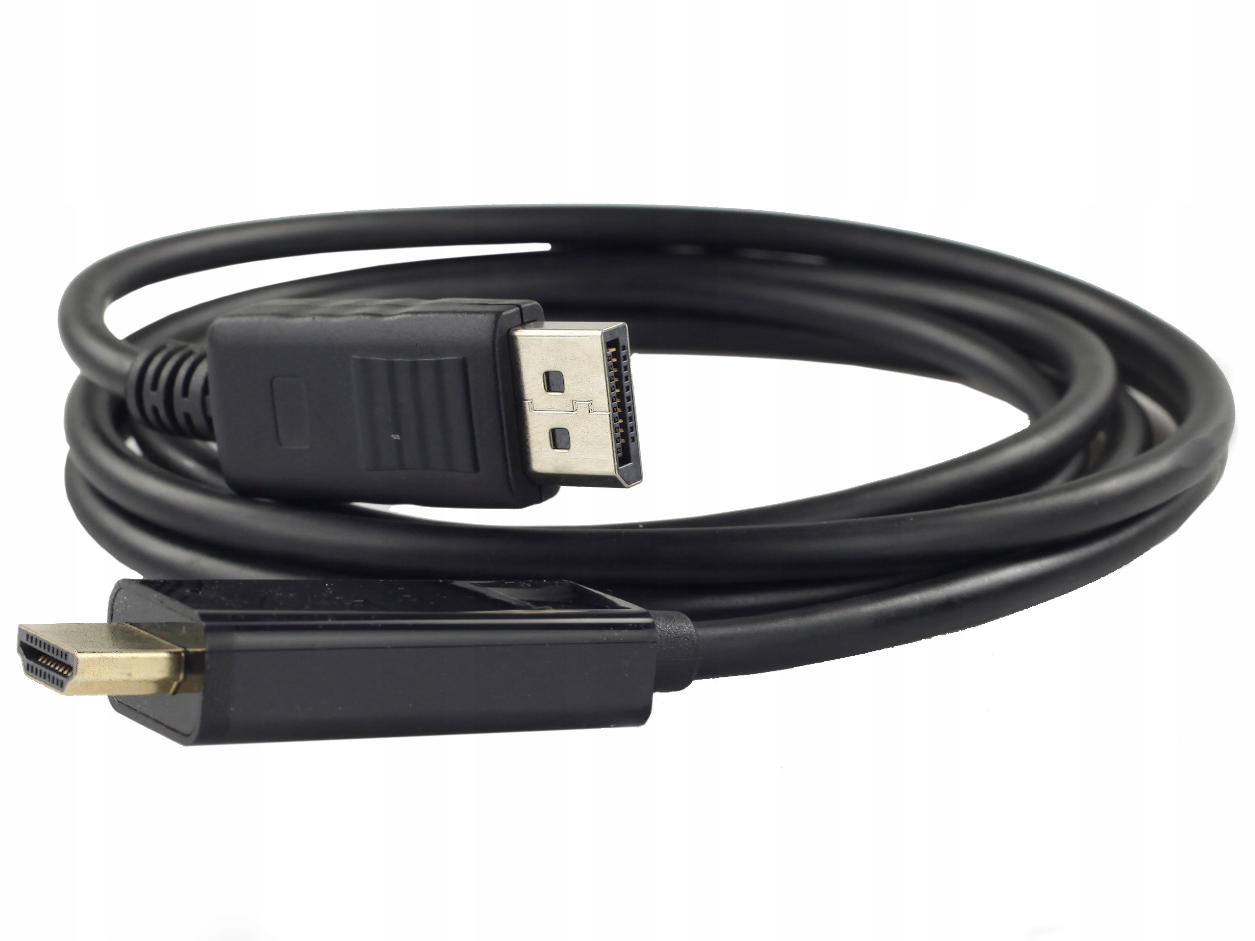 Kabel DisplayPort / HDMI FHD@60 (wtyk / wtyk) czarny 1,8m – Idealne połączenie dla Twojego sprzętu