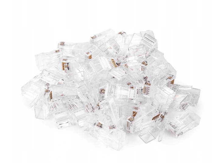 KOŃCÓWKA KOŃCÓWKI 50x WTYK WTYKI RJ45 RJ 45 RJ-45 – Idealne rozwiązanie do budowy sieci komputerowych