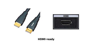 Standard HDMI-ready zapewnia doskonały obraz Full HD