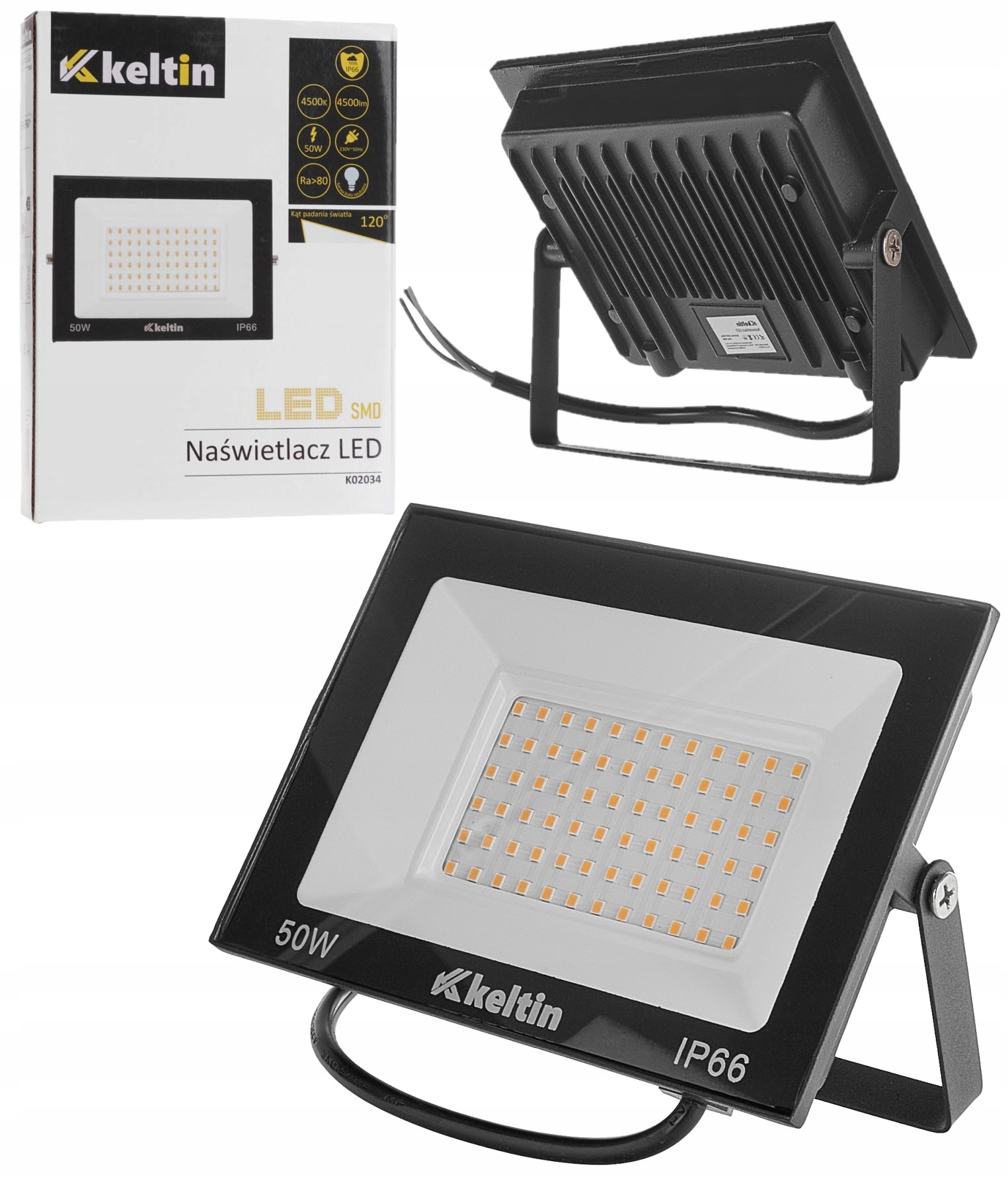 Naświetlacz KELTIN Naświetlacz LED 50W – Efektywne oświetlenie do Twojego ogrodu
