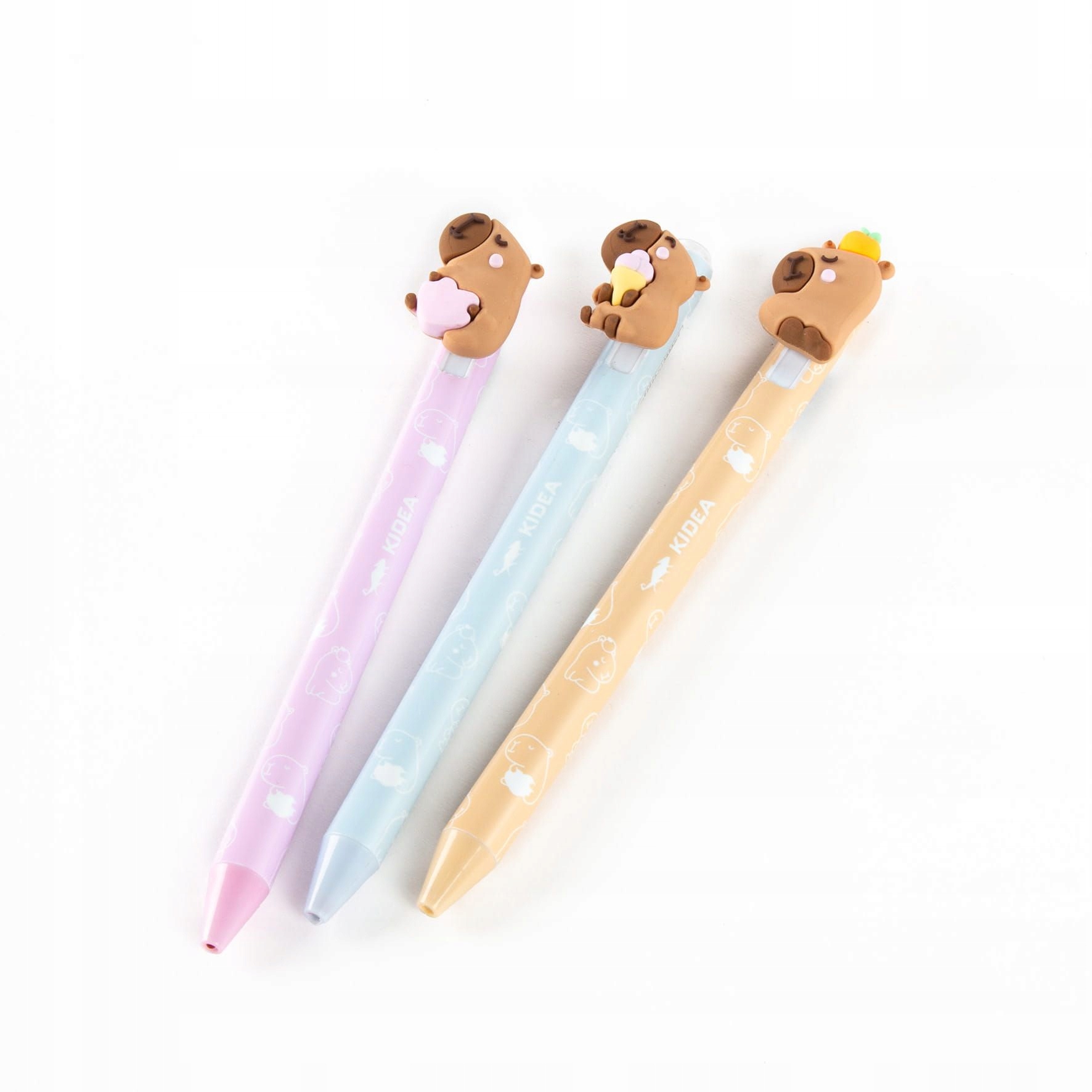 Długopis wymazywalny z figurką Kapibara KIDEA – Wygodne pisanie bez błędów