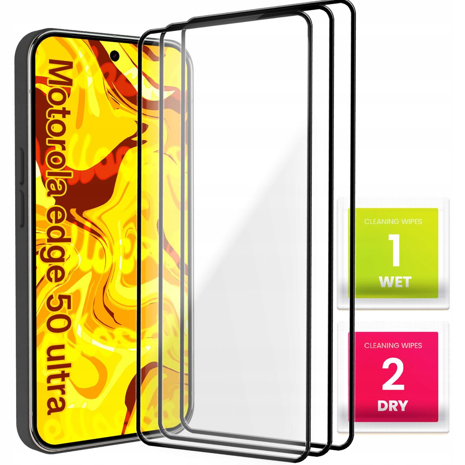 3-PAK Szkło Hartowane Do Motorola Edge 50 Ultra – Pełna Ochrona Ekranu