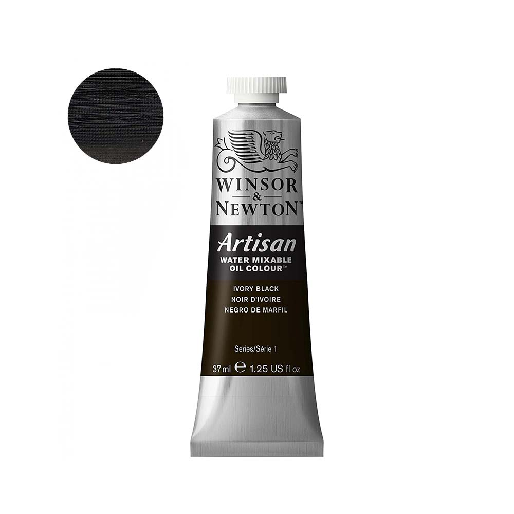 Farba akrylowa Winsor & Newton Artisan 331 S1 Ivory Black 37 ml – Idealna do malarstwa
