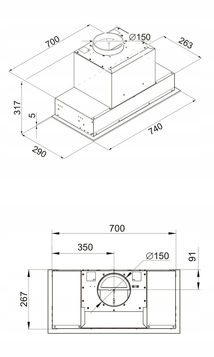 Najważniejsze parametry okapu Lontio 80.1 Black