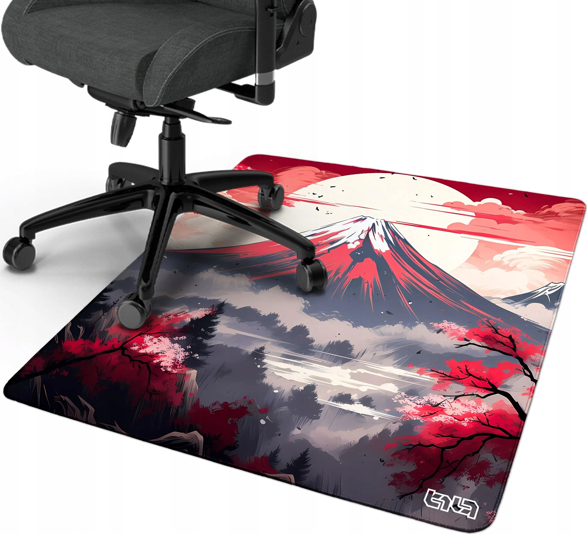 Tilt Mata pod Krzesło Japoński Las 100x100 – Elegancja i funkcjonalność w Twoim biurze