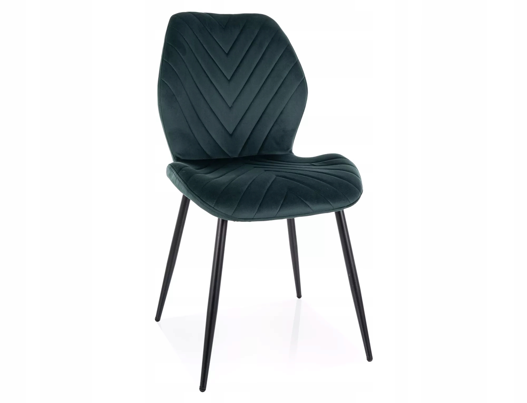 Krzesło tapicerowane MIKE VELVET zielone – Elegancja i komfort w Twoim wnętrzu
