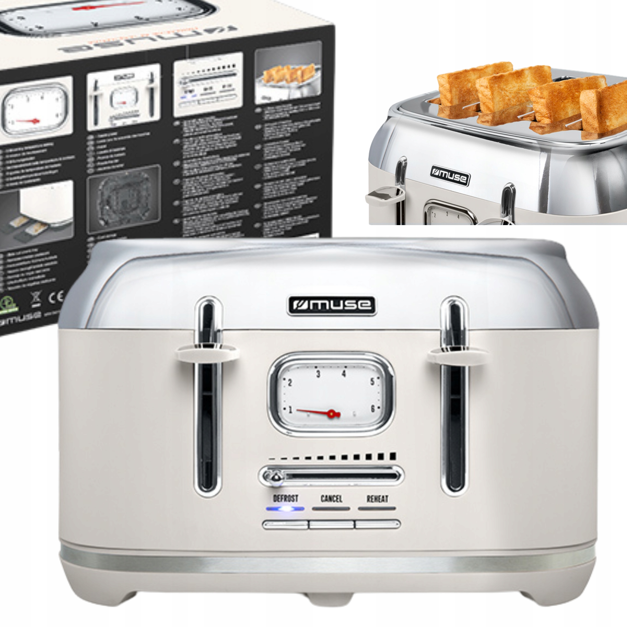 Toster Muse MS-131SC – Elegancja i funkcjonalność w Twojej kuchni