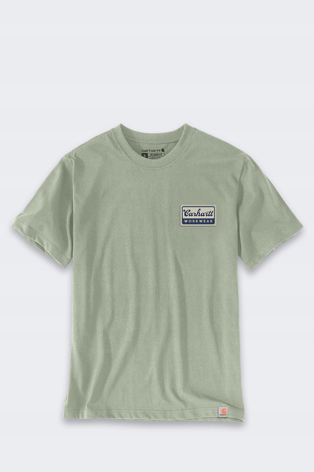 Koszulka Carhartt Script Patch Sage – Styl i wygoda na co dzień