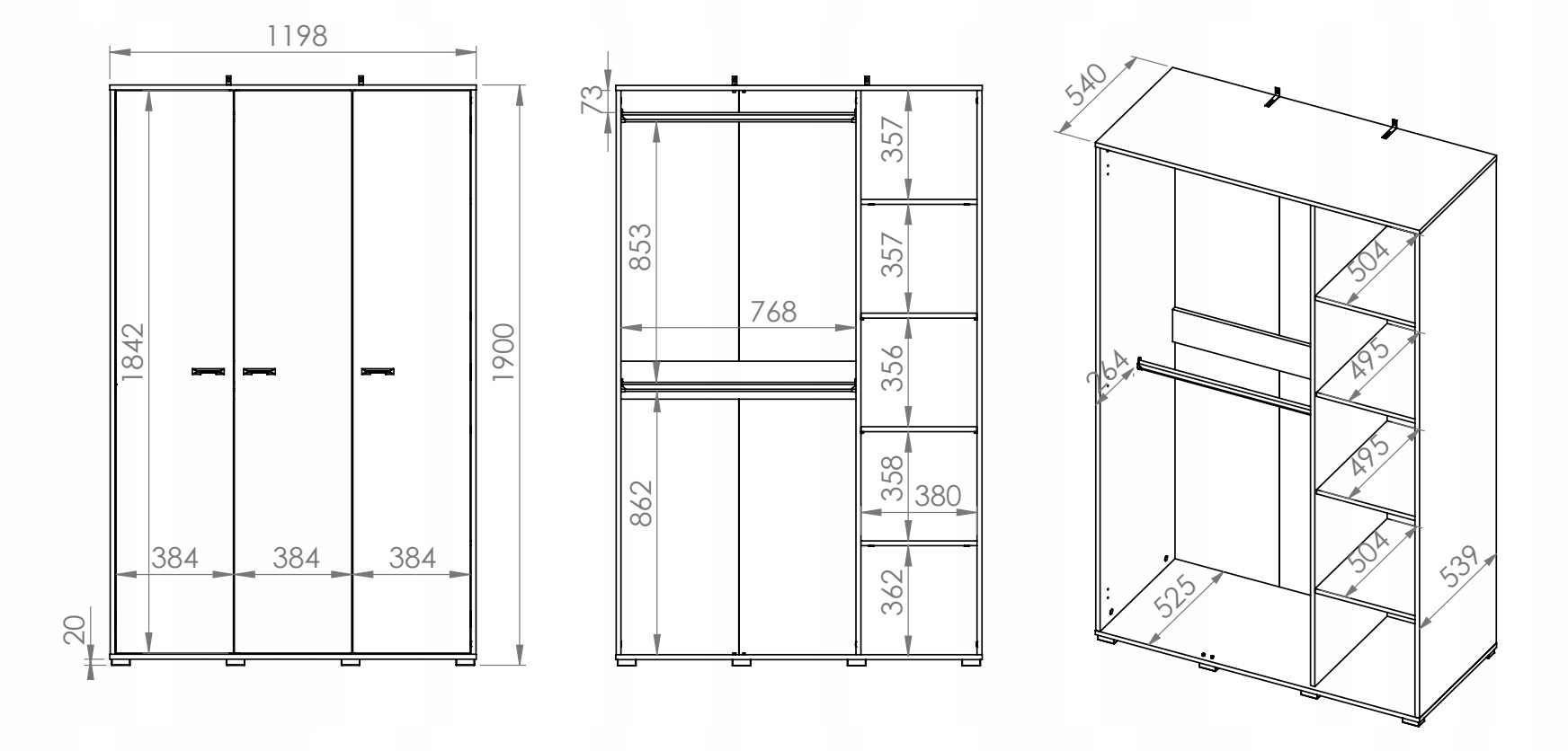 Wymiary i konstrukcja – Stabilność i nowoczesny design