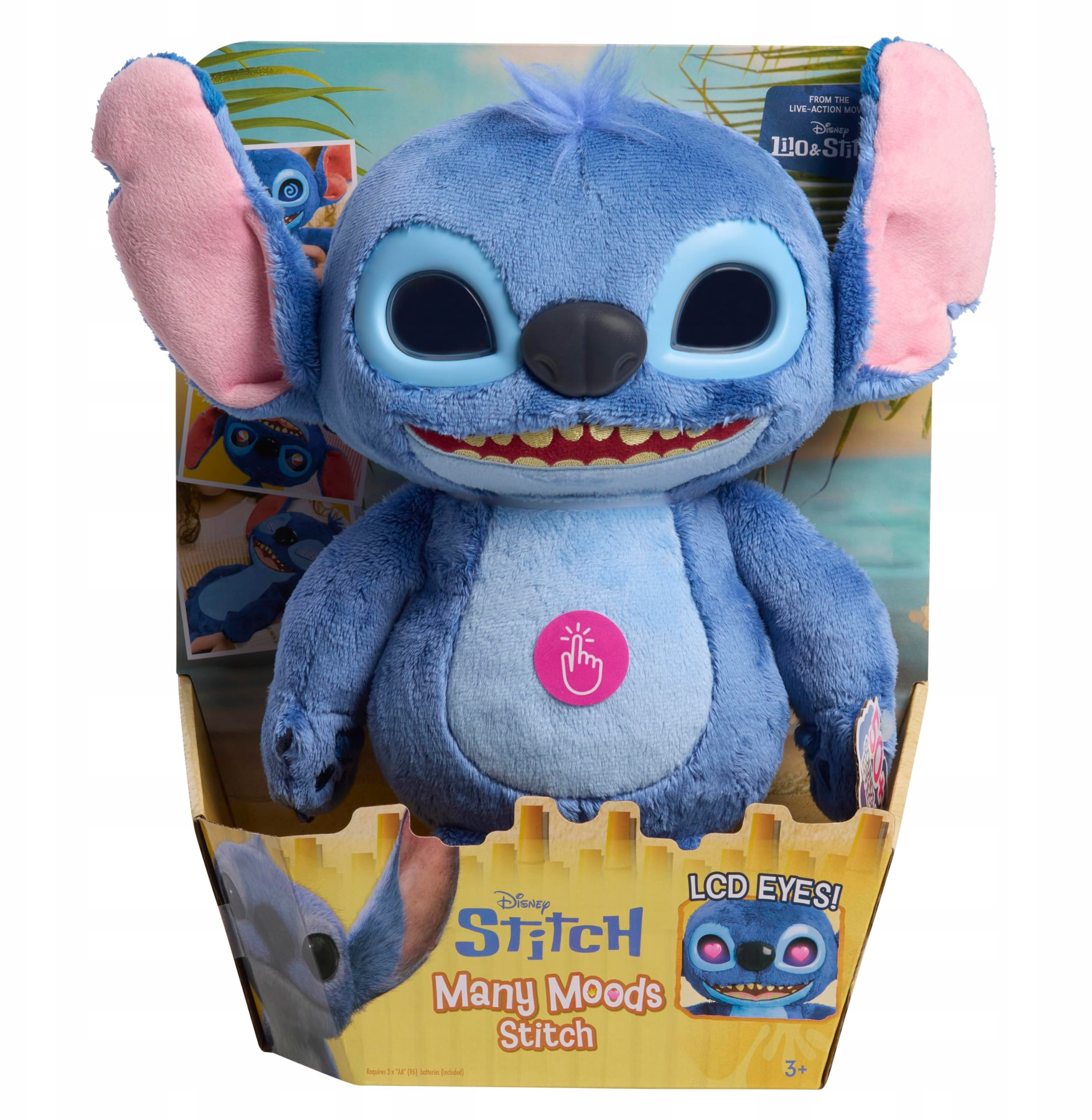 Disney Stitch Movie Emotive Eye Feature Plush 27CM – Interaktywny pluszak pełen emocji