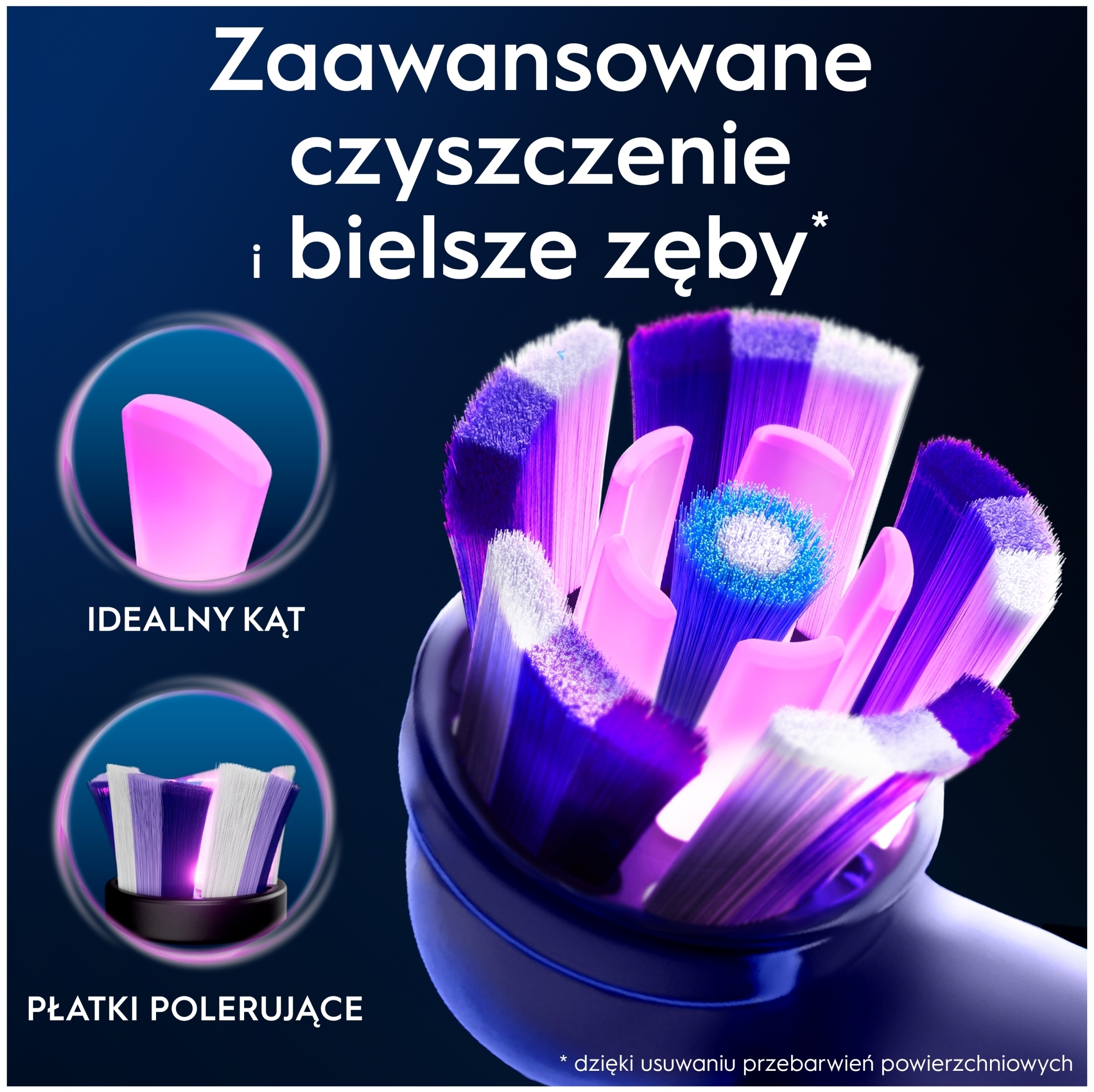 Profesjonalne czyszczenie dzięki unikalnym końcówkom