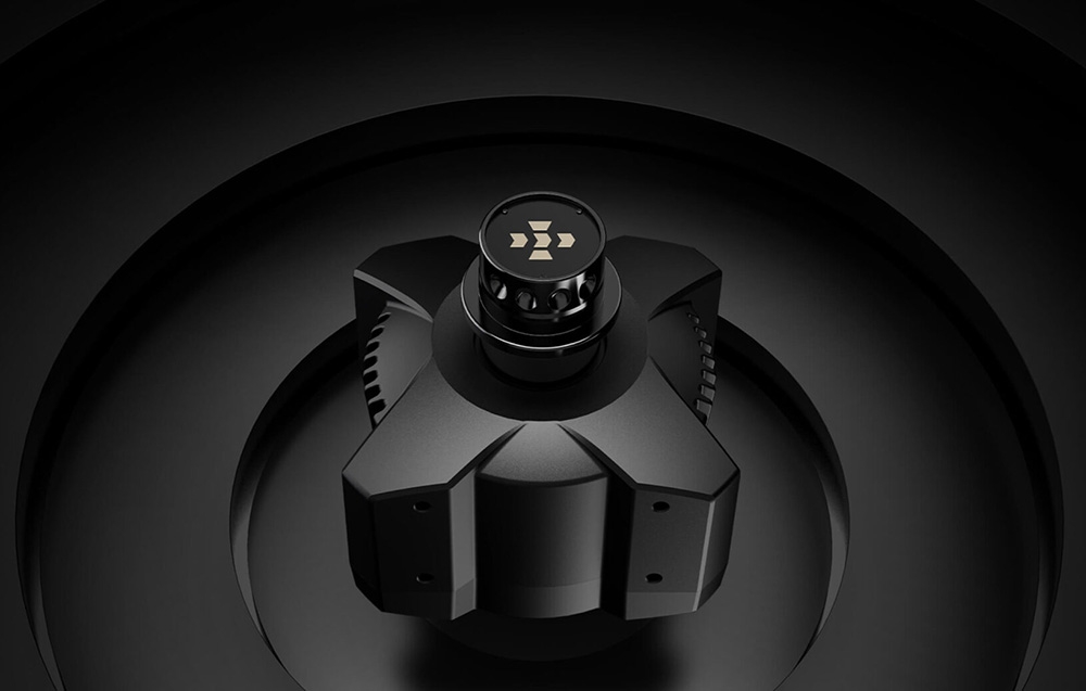 Element montażowy bazy do kierownicy gamingowej.