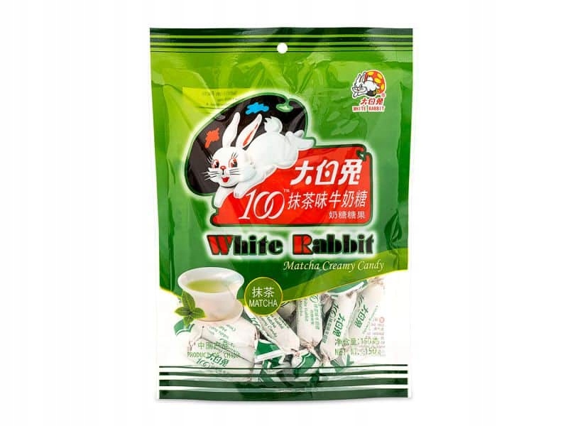 Cukierki mleczne Creamy Matcha 150g - White Rabbit – Słodka przyjemność z Chin