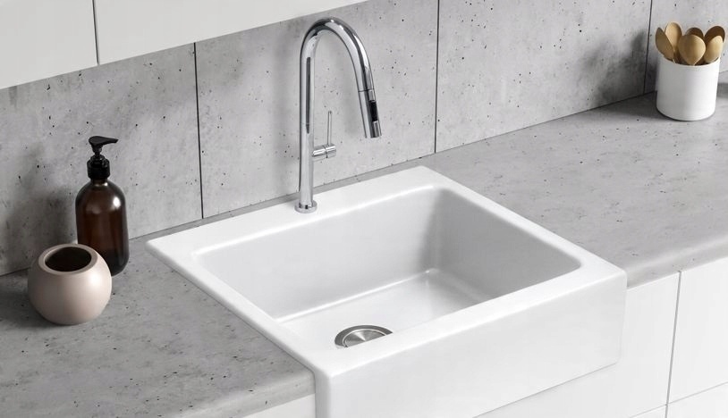 Zlewozmywak ceramiczny BERG NOVA BRN22C104 – Elegancja i funkcjonalność w Twojej kuchni