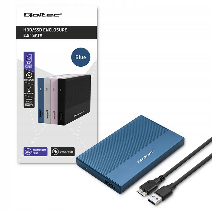 Szybka transmisja danych dzięki USB 3.0 i prędkości 5Gb/s