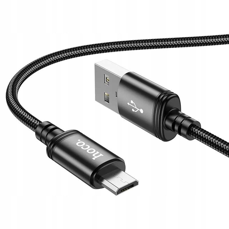 Kabel USB A do Micro USB Hoco 2,4A 1 m X89 czarny – Niezawodne rozwiązanie do ładowania i przesyłania danych