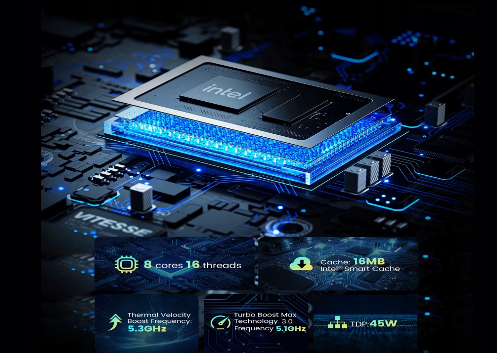 Wydajny procesor Intel Xeon W-10885M