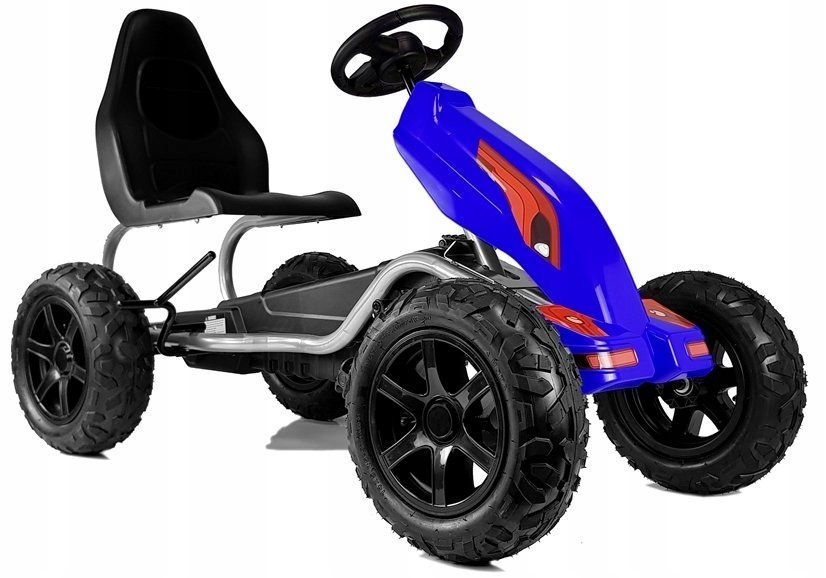 Gokart na Pedały B012 Pompowane Koła Niebieski – Radość i aktywność na świeżym powietrzu