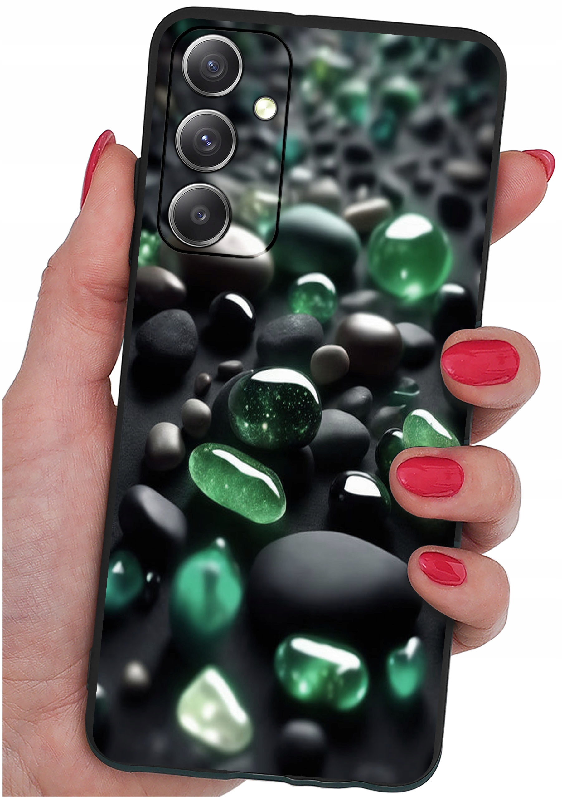 ETUI do Samsung Galaxy M23 5G WZORY | SILIKONOWE MATT CASE + SZKŁO HARTOWANE 9H