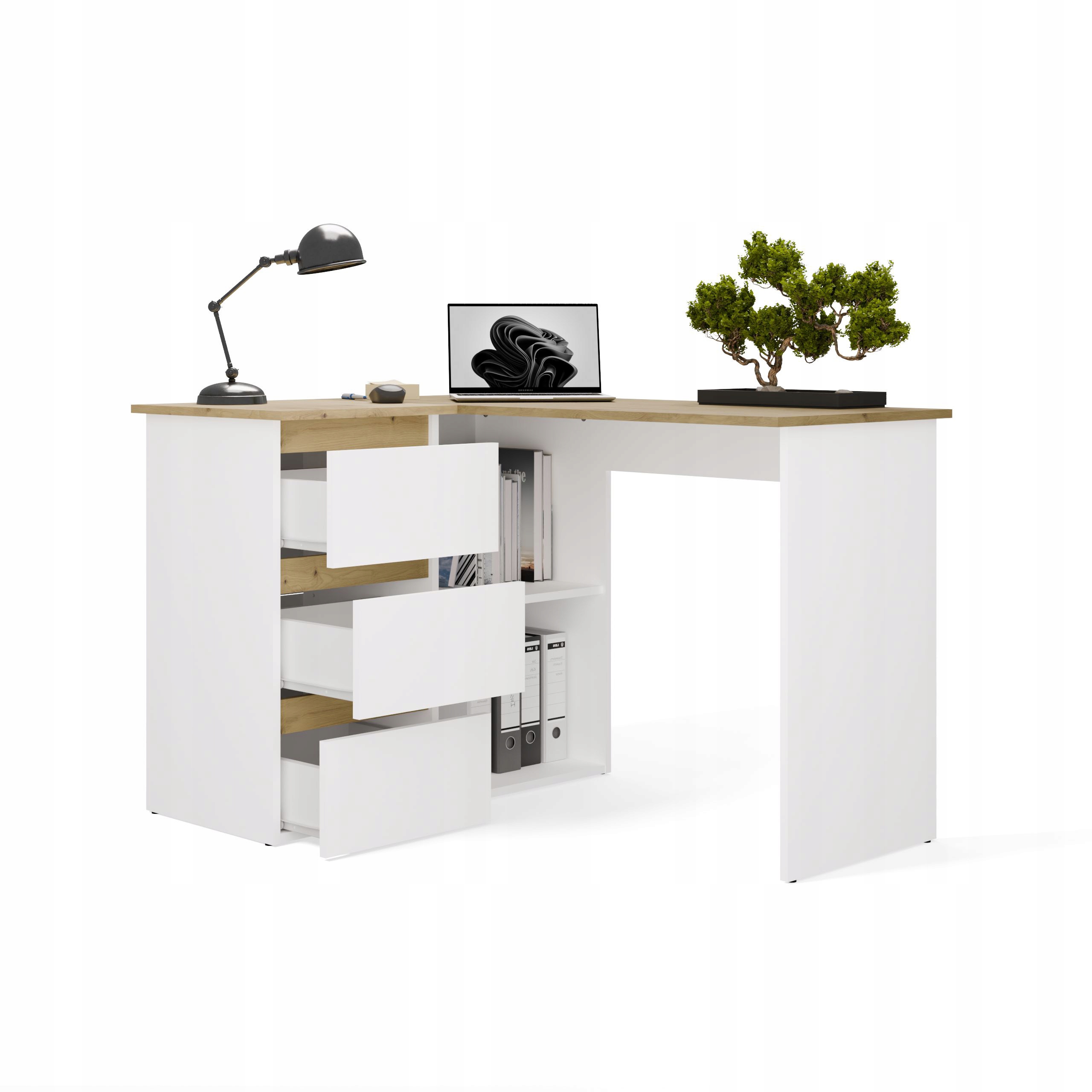 Biurko NICEA LEWE ARTISAN BIEL – Idealne do Twojego biura