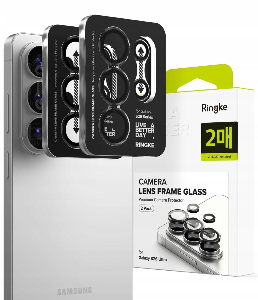 Osłona aparatu Ringke Camera Frame Protector 2-pack do Samsung Galaxy S26 Ultra – Najlepsza ochrona dla Twojego aparatu