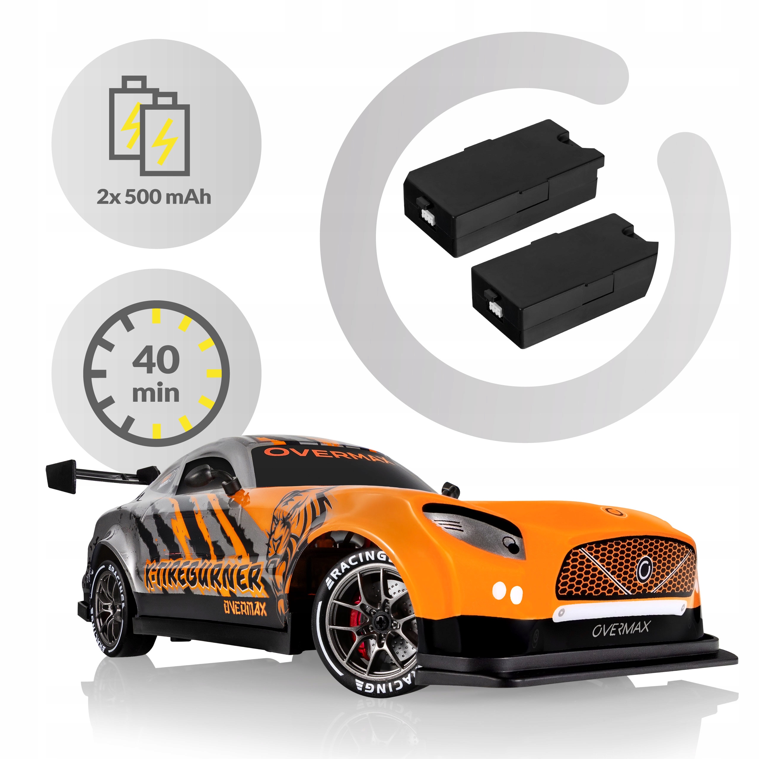 Długi czas zabawy – Dwie baterie na 40 minut akcji