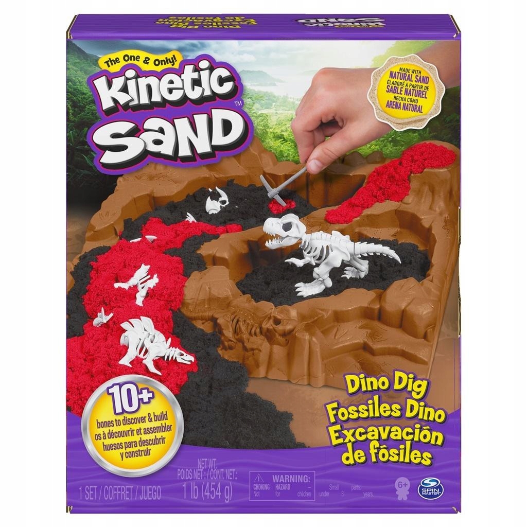 KINETIC SAND Dinosaur Excavation 6055874 – Odkryj fascynujący świat dinozaurów!