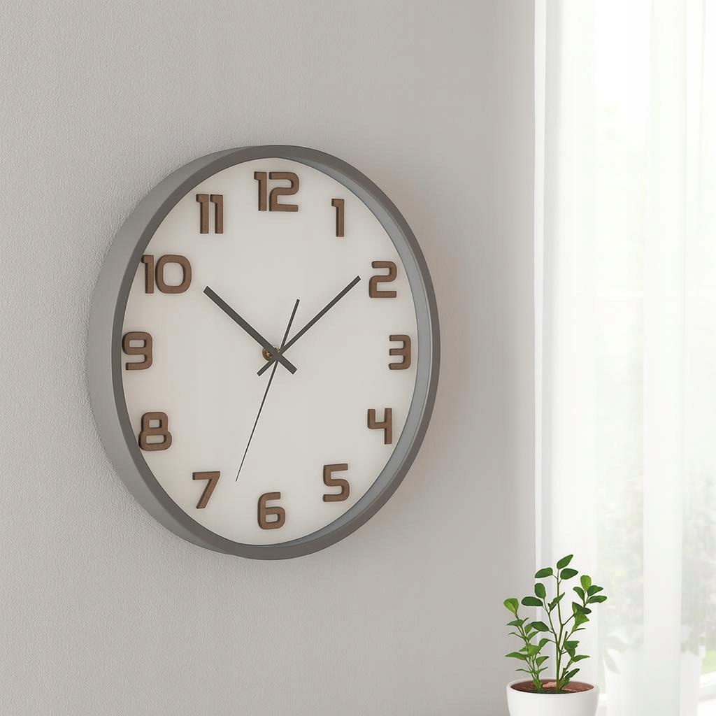 Zegar ścienny TID, Ø 35 cm – Nowoczesny styl i funkcjonalność