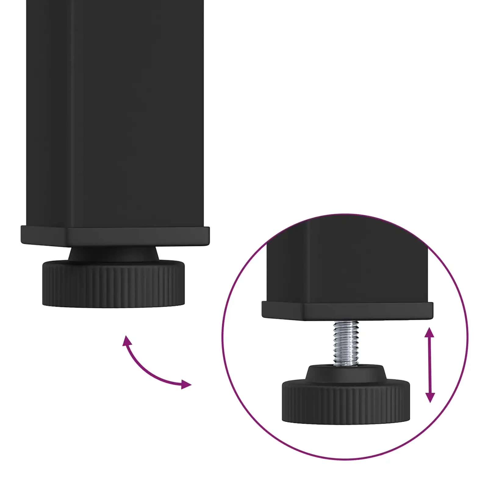 Solidna konstrukcja – Metalowe nogi zapewniające stabilność