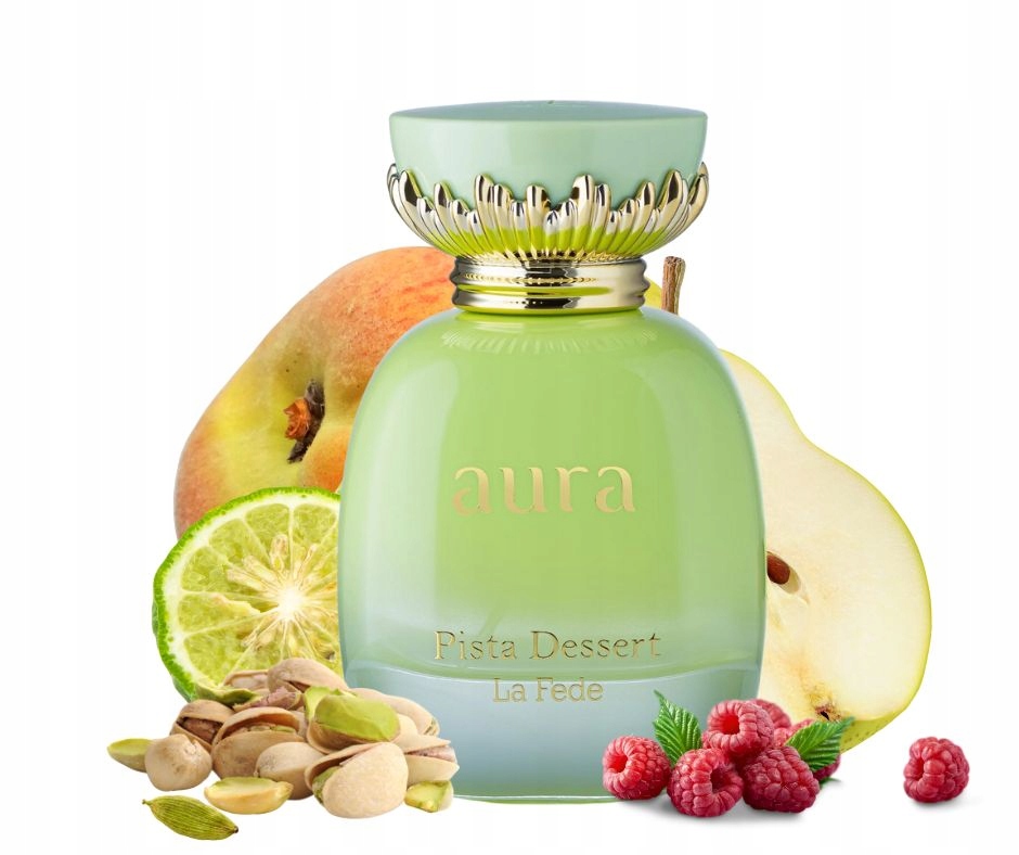 Nuty zapachowe: Pistacja, bergamotka i rum