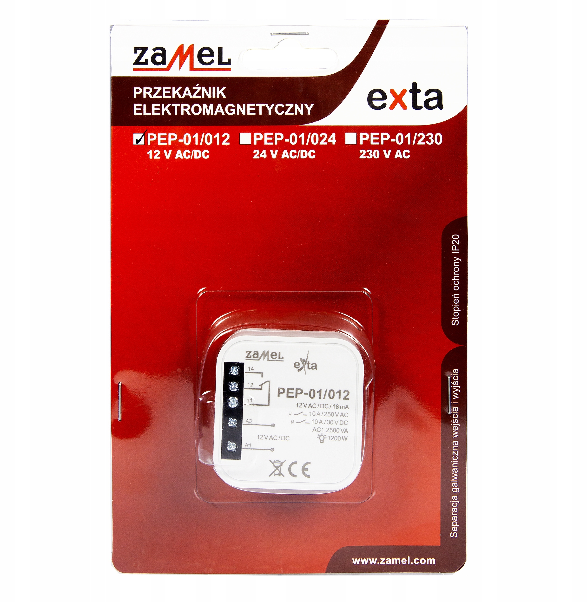 Przekaźnik elektromagnetyczny 12VAC/DC 10A PEP-01/012 – Niezawodne rozwiązanie dla Twojego domu