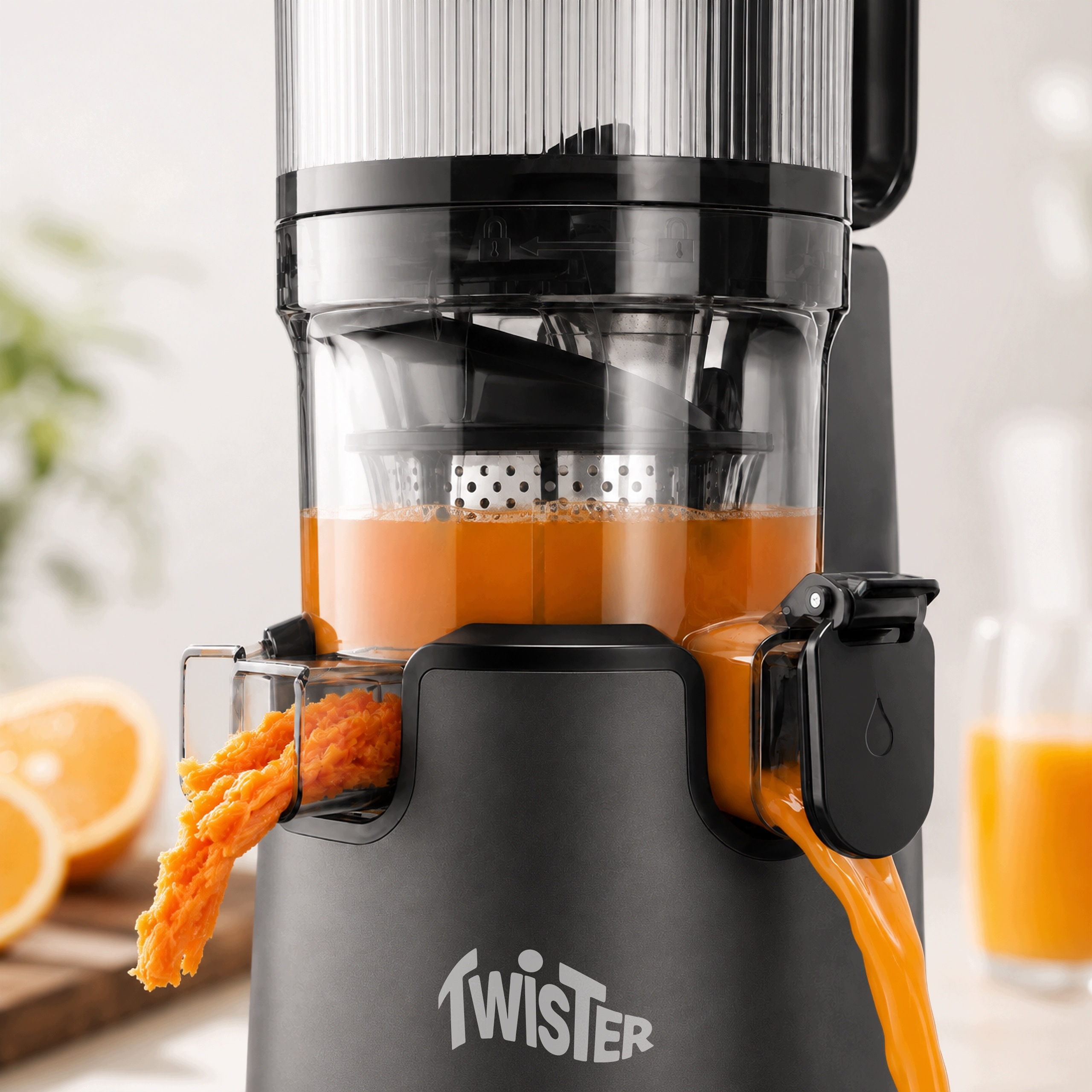 Wydajność i moc – 250W dla szybkiego wyciskania