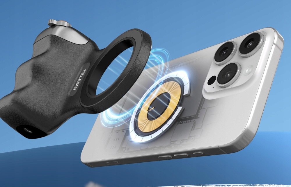 Silny magnes i silikonowa powierzchnia dla pewnego trzymania